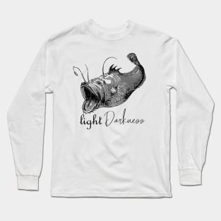 Anglerfish light darkness design Long Sleeve T-Shirt